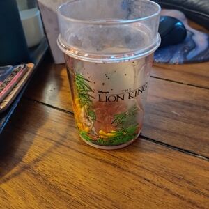 Disney The Lion King Cup - Green and Yellow Design Vtg